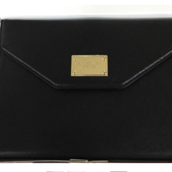 Michael Kors Clutch For Apple iPad Air, Black Saffiano, 4 Card Slots - NEW - Picture 3 of 4